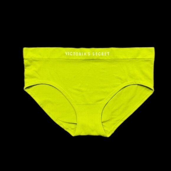 Victorias Secret Seamless Supersoft Hiphugger Hipster thick Panty Neon yellow Xl - Picture 1 of 3
